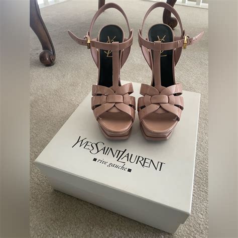 ysl tribute pale pink|YSL Tribute Sandals .